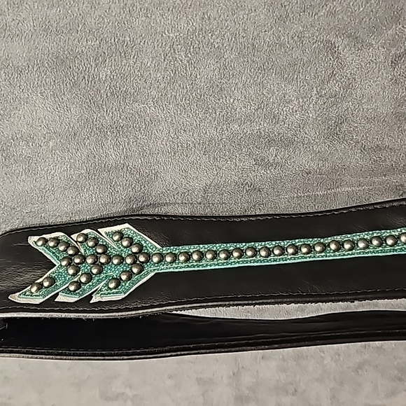 Western Purse Leather Shellie's Handbag IPAD Horse Cowboy Fringe - Picture 3 of 15